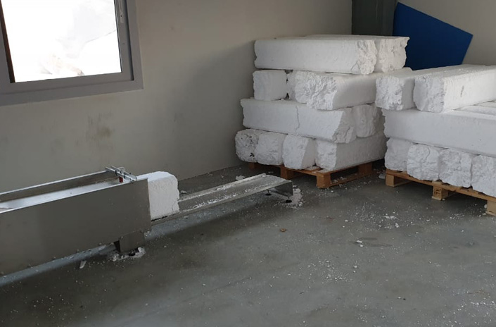 EPS-Recycling und -Verdichtung